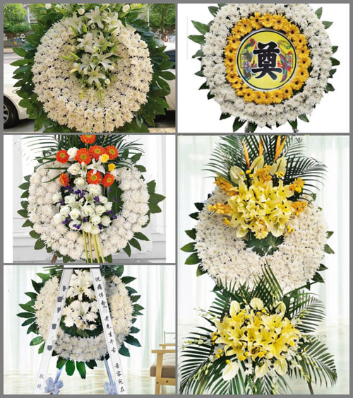 安徽六安市霍邱县石店镇五塔寺村花圈速递